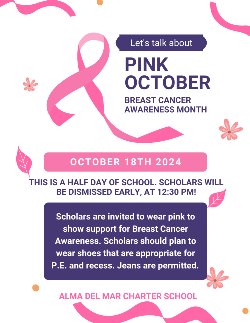 Pink Out Day on October 18th